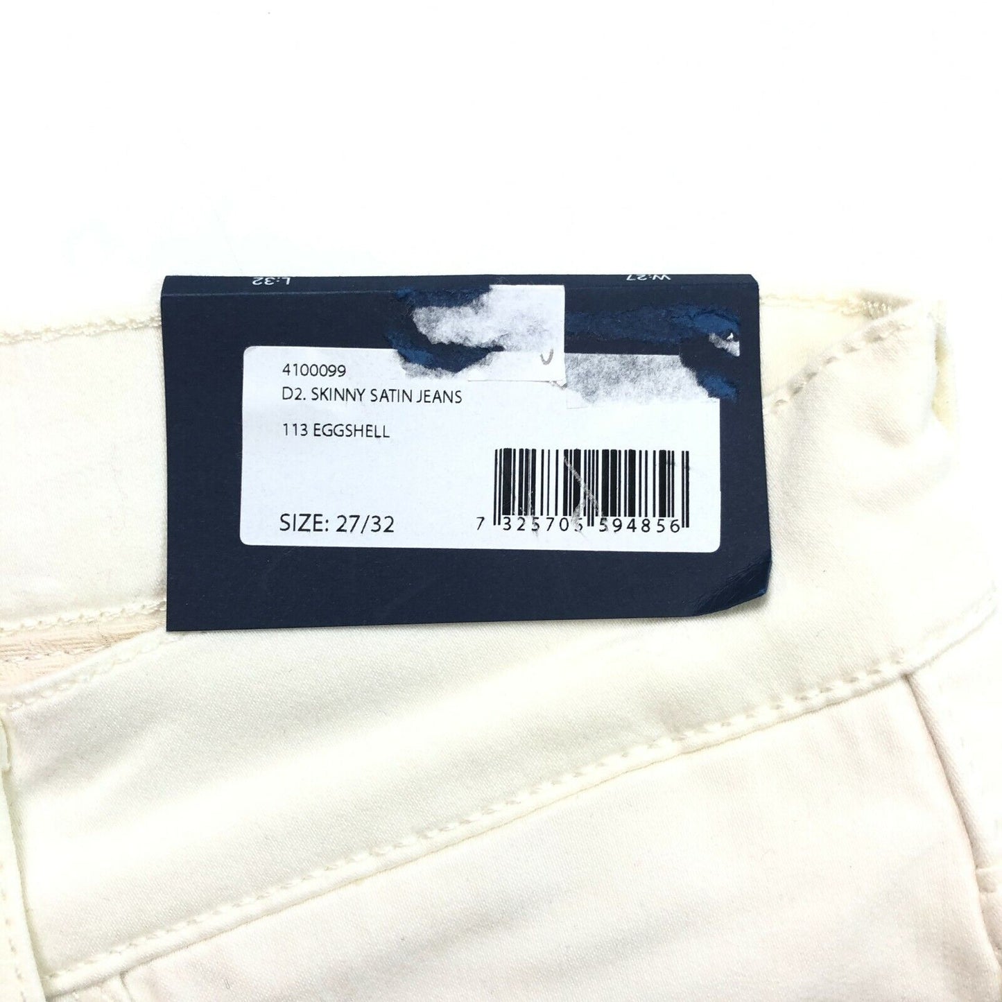 GANT White Satin Skinny Jeans Size W27 L32