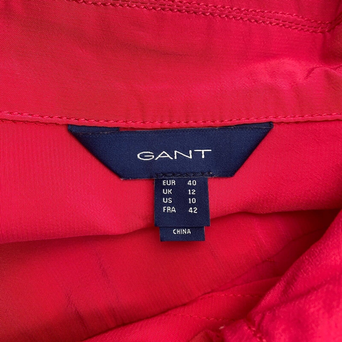 GANT Women Pink Relaxed SS Tunic Dress Size EU 40 UK 12 US 10