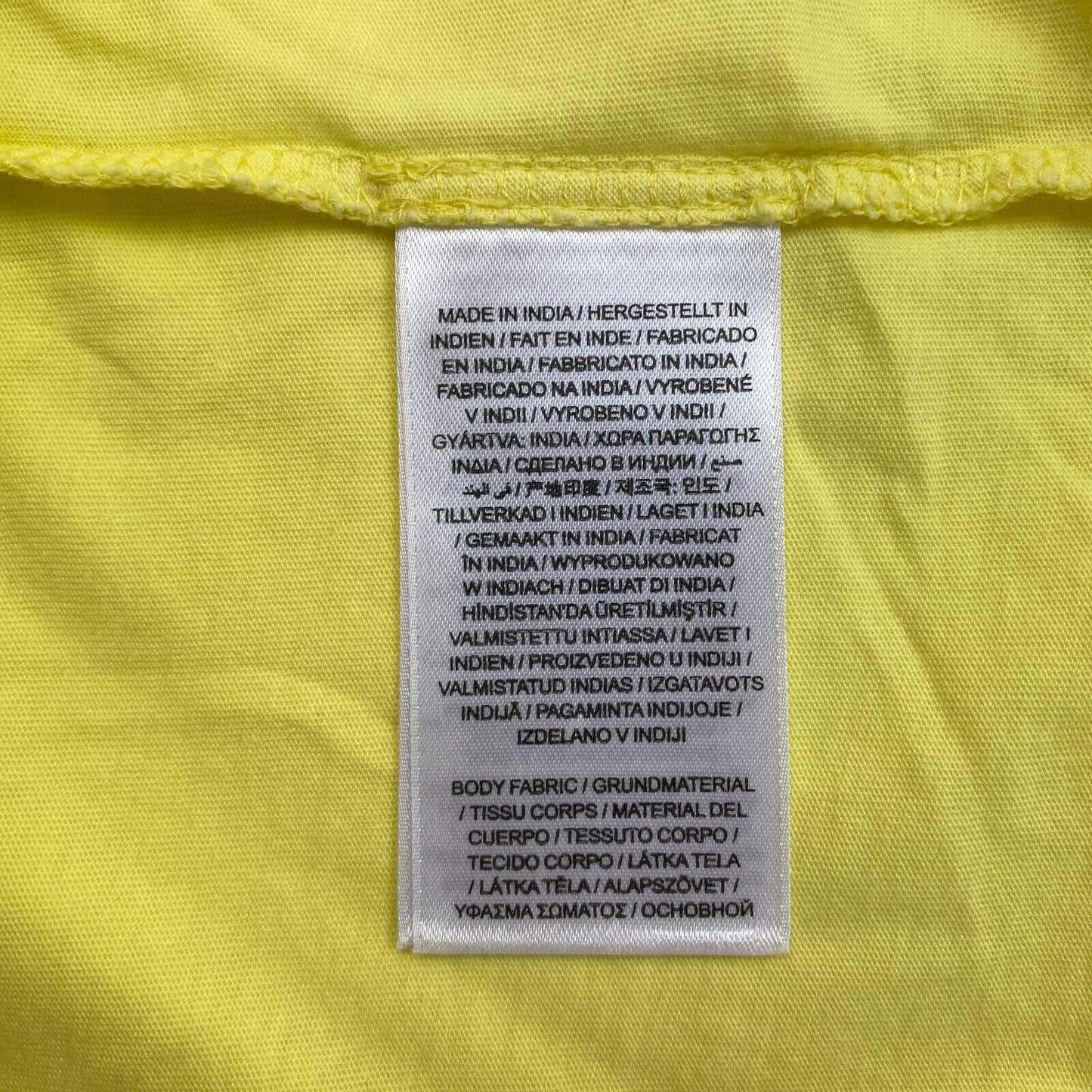 GANT Men Yellow Original Crew Neck Short Sleeves T Shirt Size M