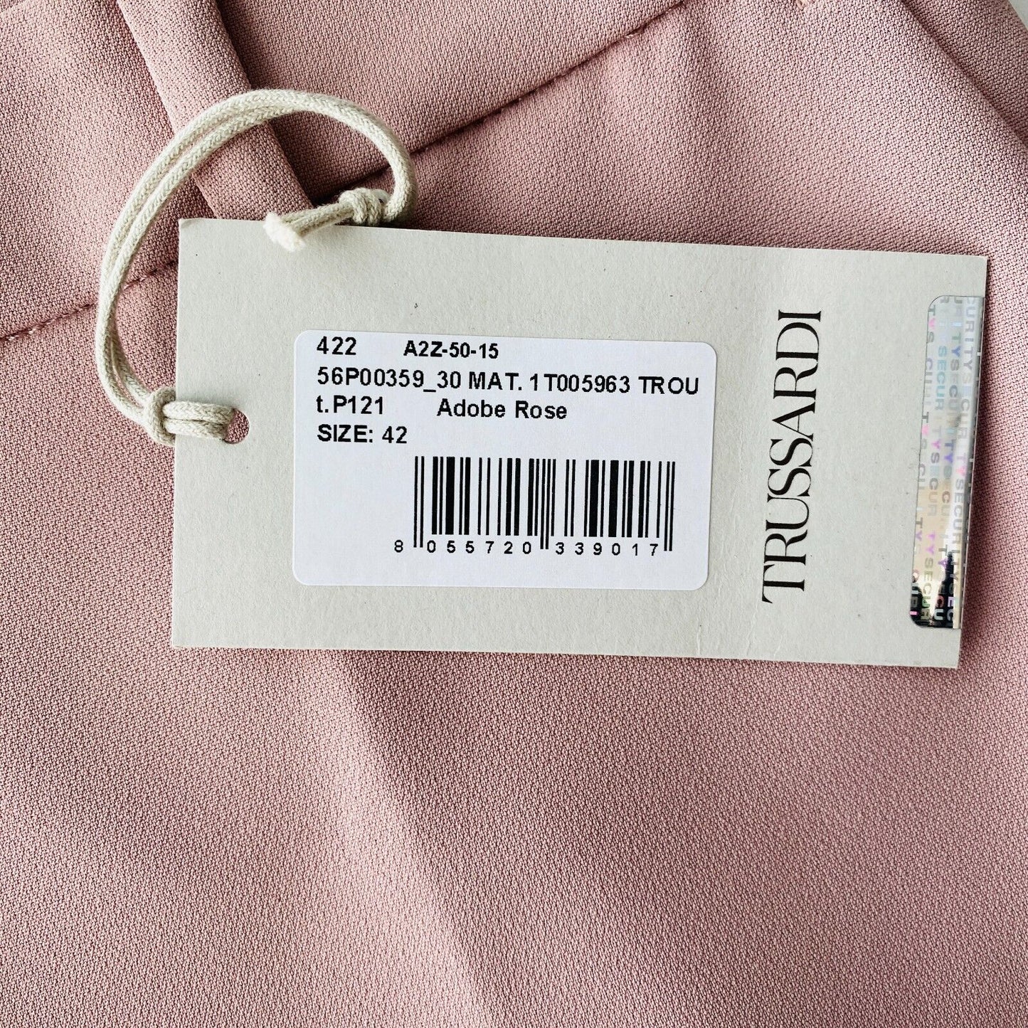 TRUSSARDI Women Pink Slim Fit Dress Trousers IT 42 W29 Made In Italy