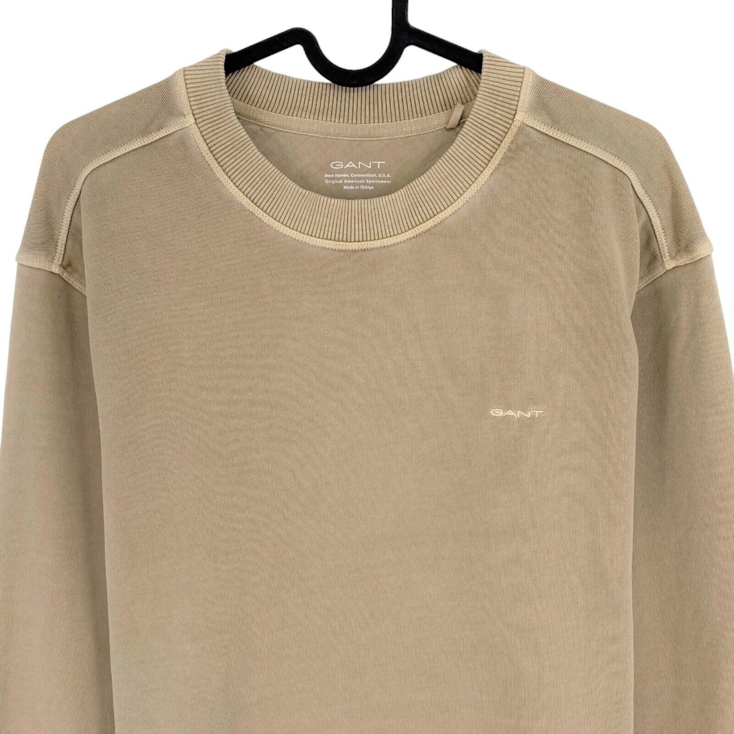 GANT Light Brown Sun Faded Crew Neck Sweater Taille M