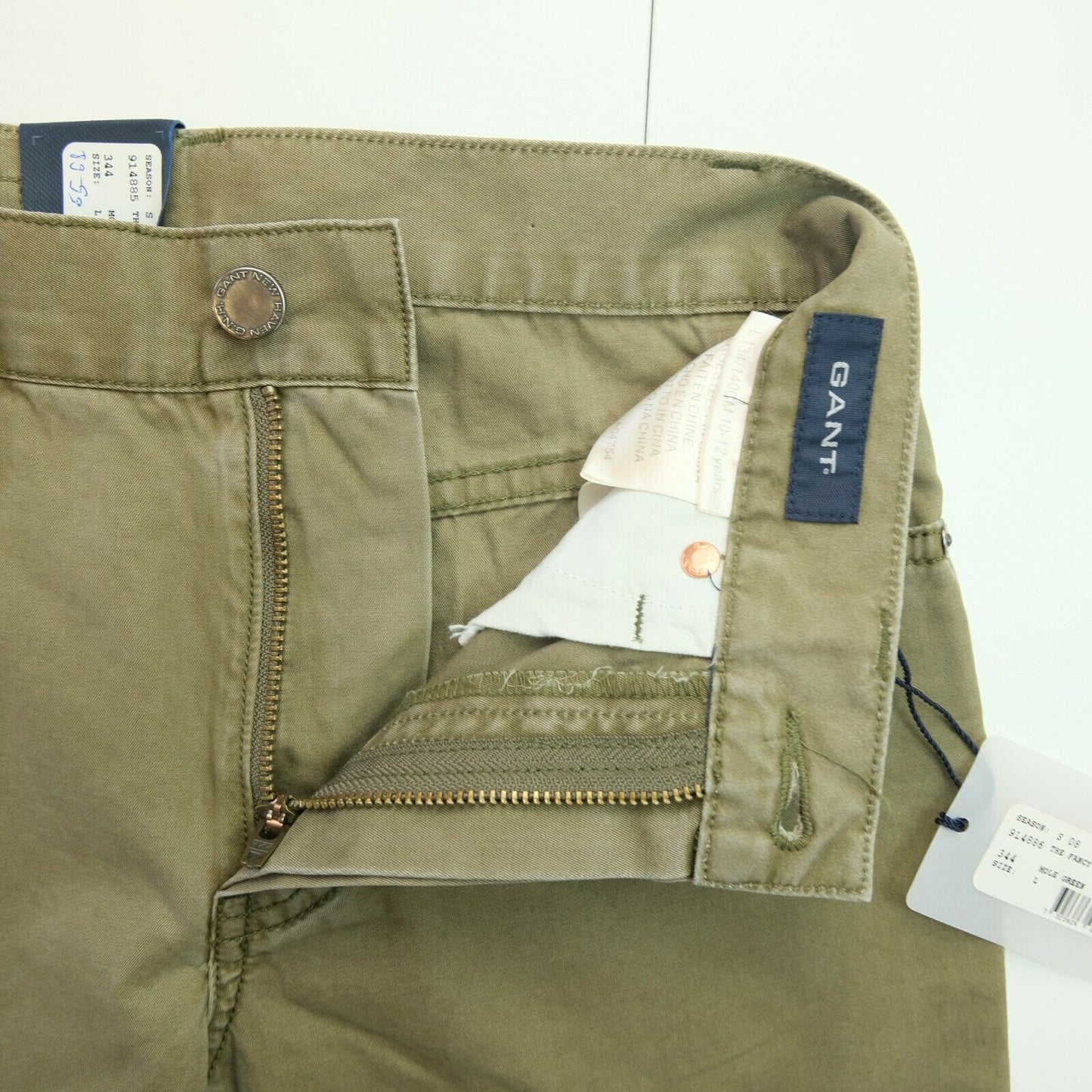 GANT Jean Fancy 5 Poches Vert Taille 10-12 ans 134/140 cm