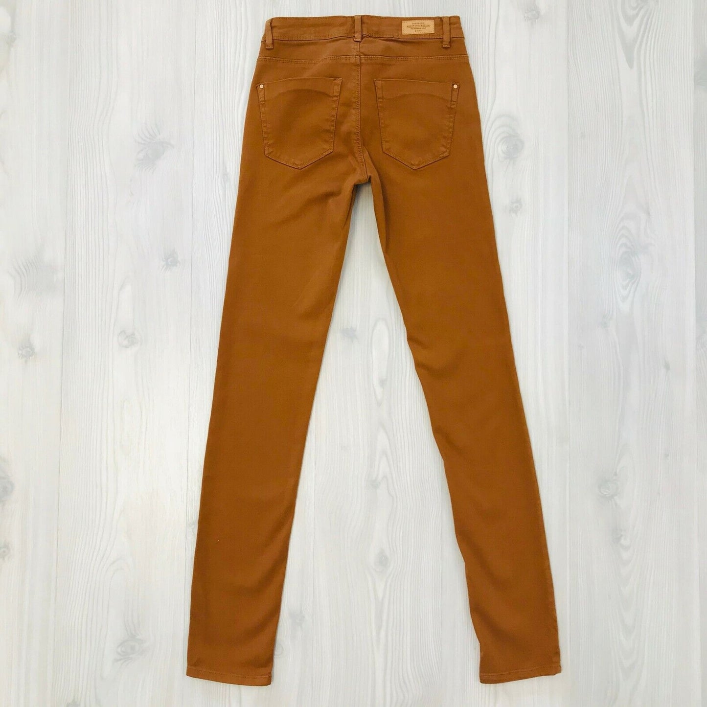 ZARA Trafaluc Women's Orange Slim Fit Jeans Size EUR 34 USA 2 W24