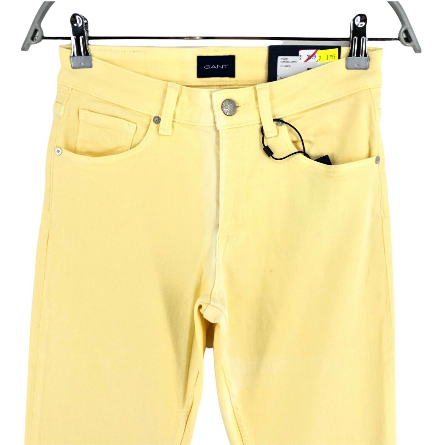 GANT Jean fuselé en sergé slim jaune Taille W27 L32