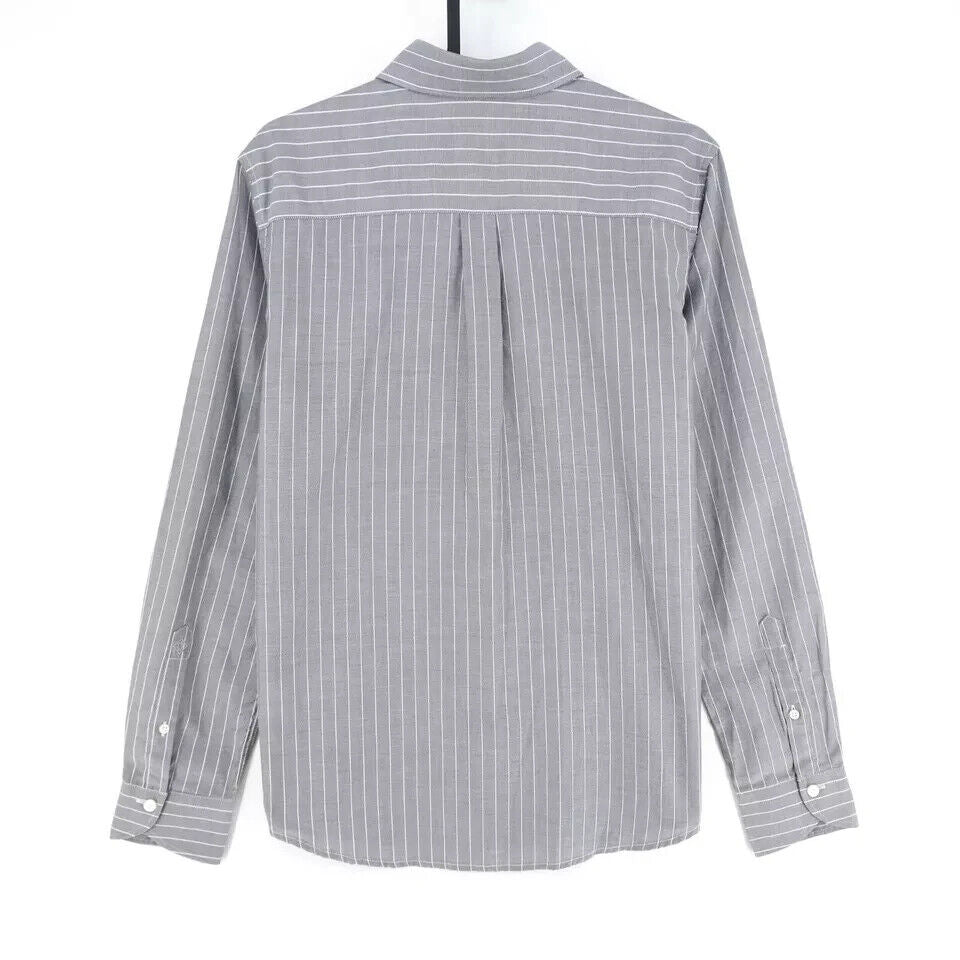 GANT Women Grey Striped Royal Oxford Stripe Shirt Size EU 44 UK 18 US 14