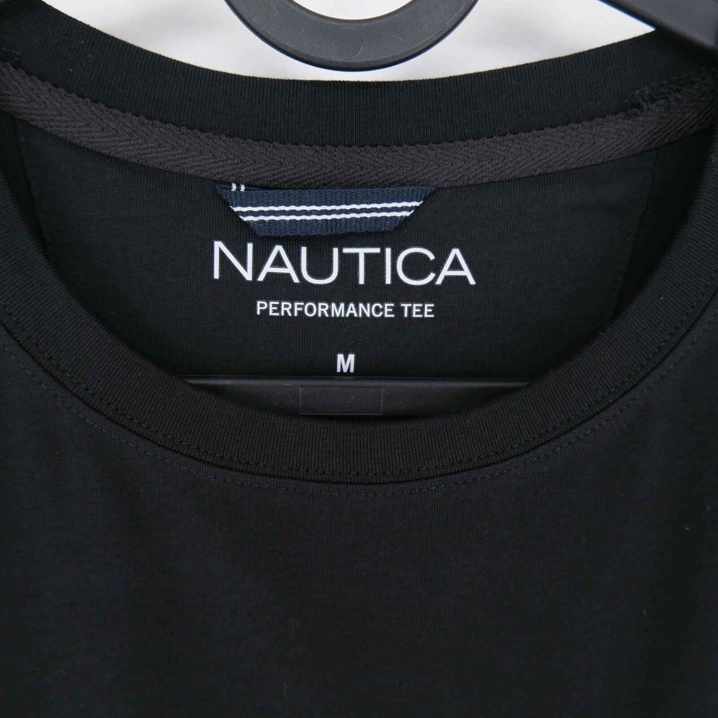 NAUTICA Black Pocket Crew Neck Top T Shirt Size M