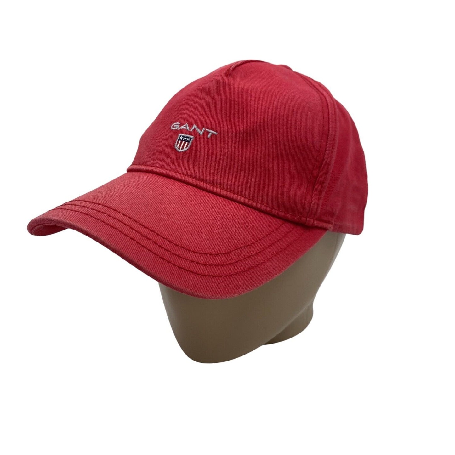 GANT Unisex Adult Red Cotton Logo Baseball Twill Cap Hat Size S / M