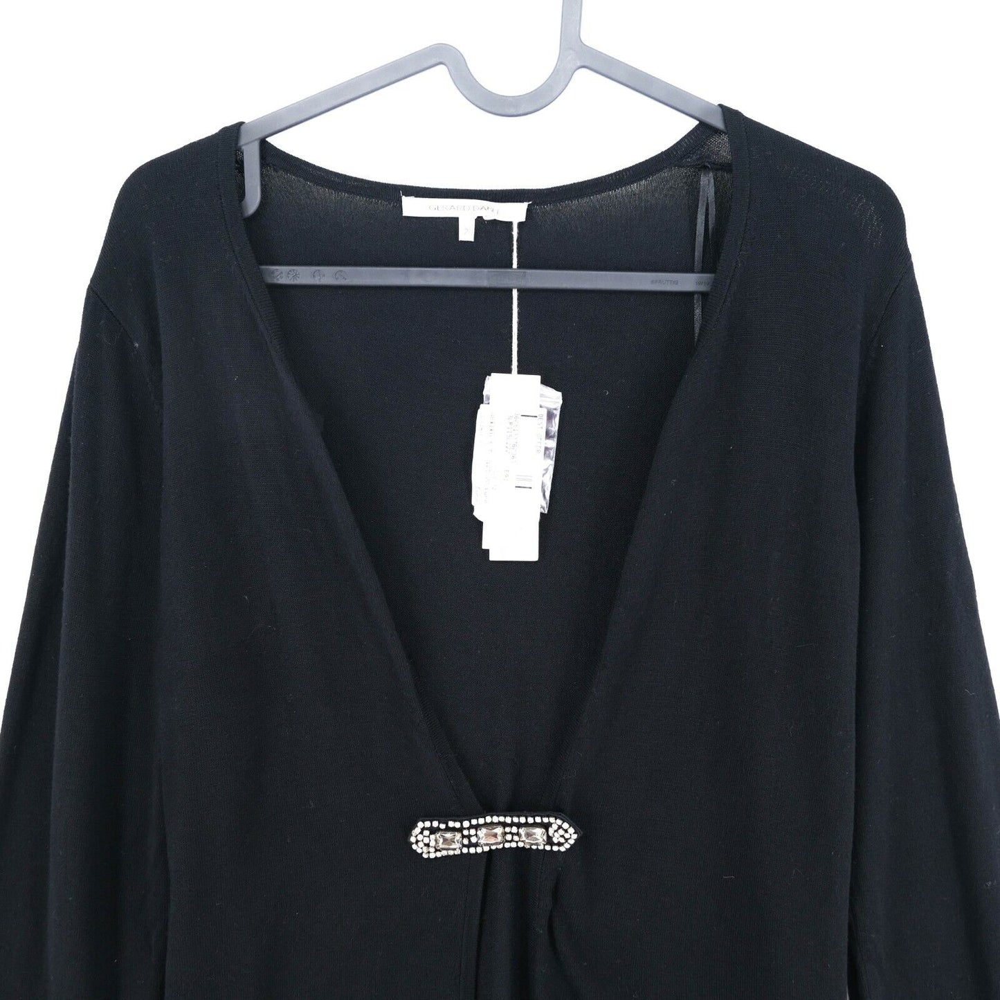 Prix ​​conseillé 125 € GERARD DAREL Pull cardigan noir à col en V Taille 1 / S 2 / M