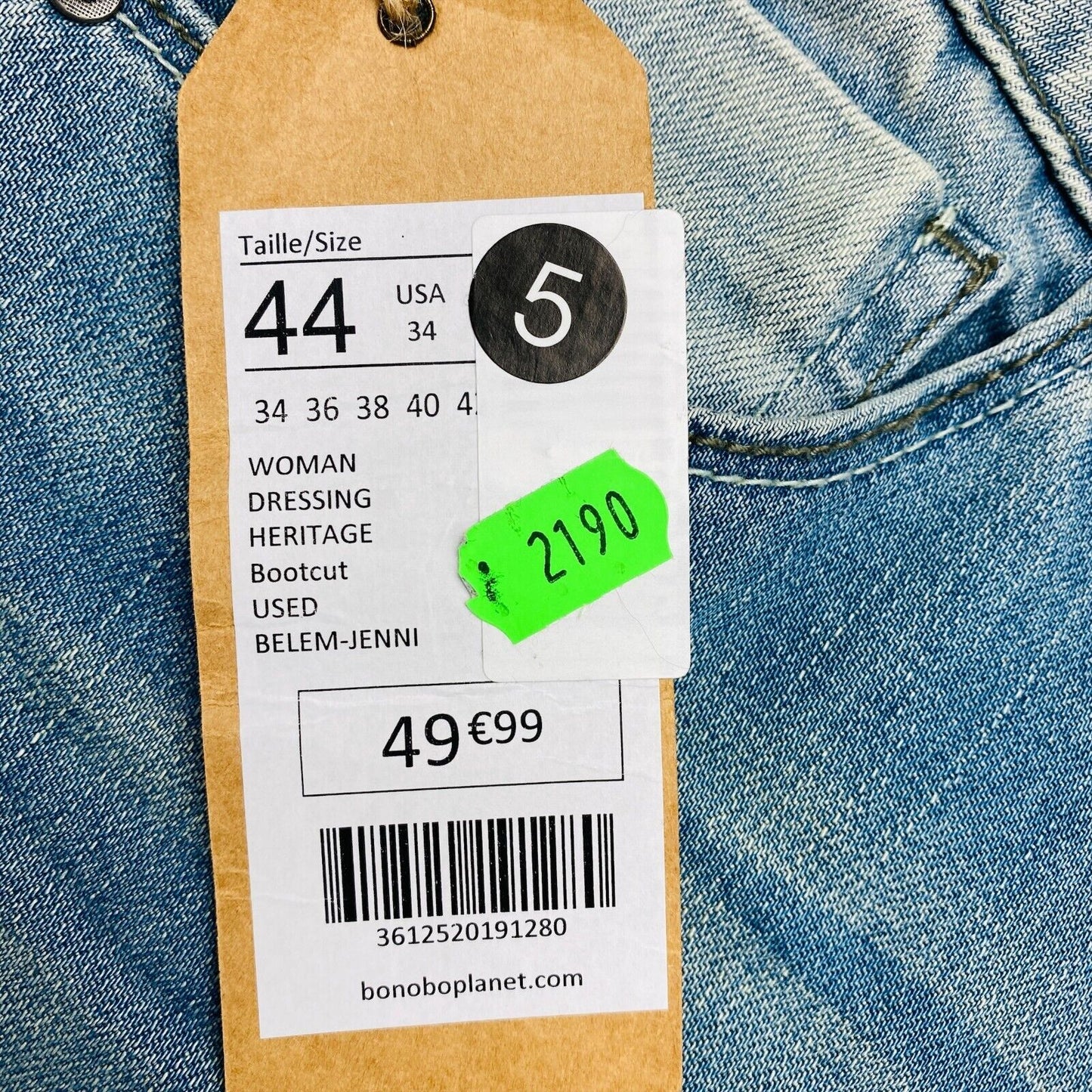 BONOBO Bootcut-Jeans, Blau, Baumwollmischung, Größe 44 W34 L34