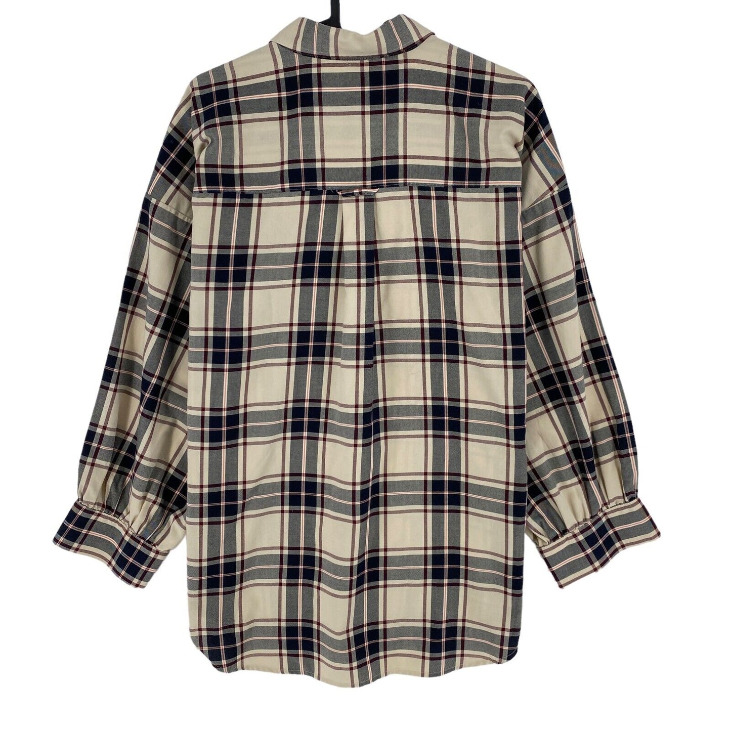 GANT Brown Tech Prep Oxford Plaid Oversized Shirt Size EU 36 UK 8 US 6