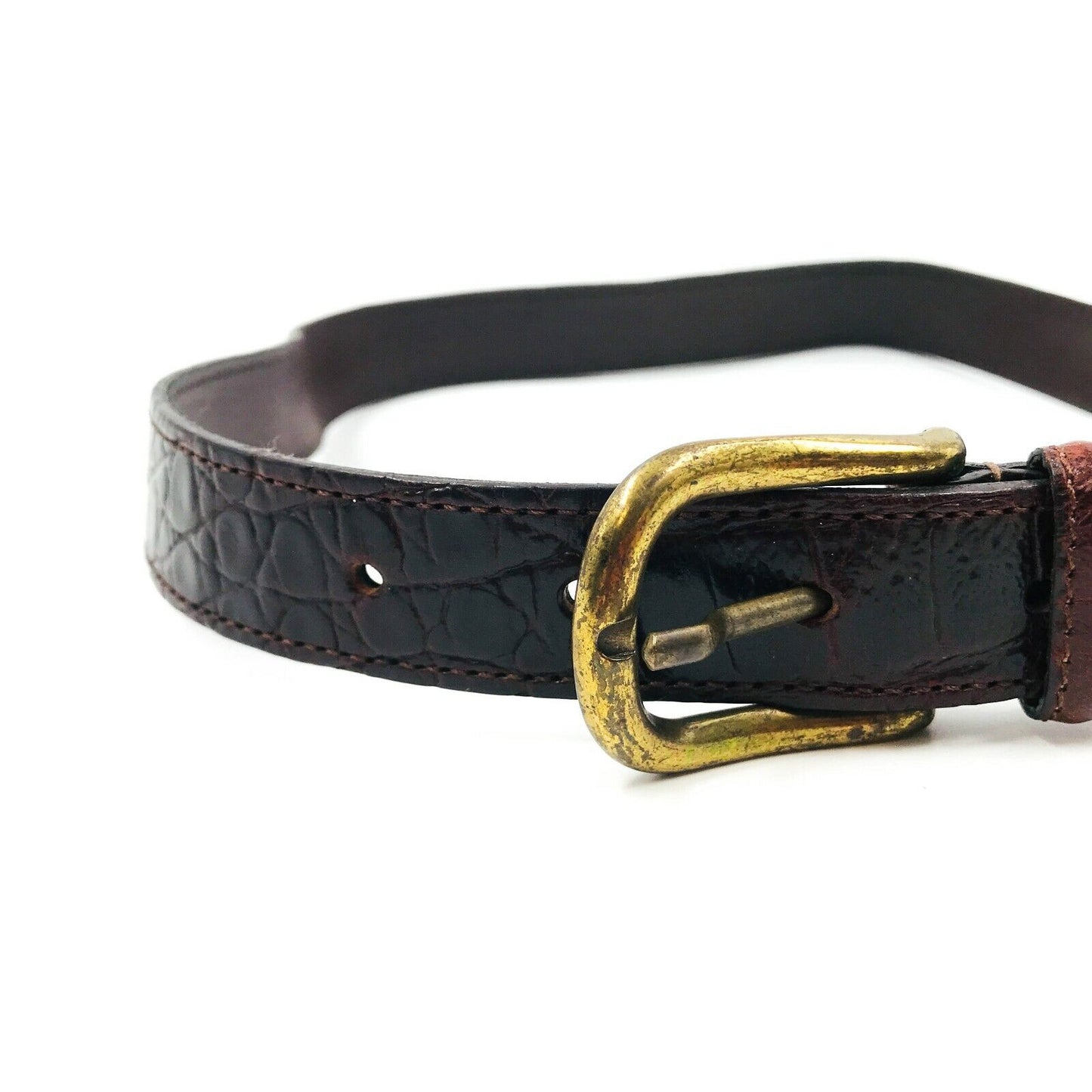 Mulberry Brown Ladies 100% Leather Belt 28 in. 70 cm