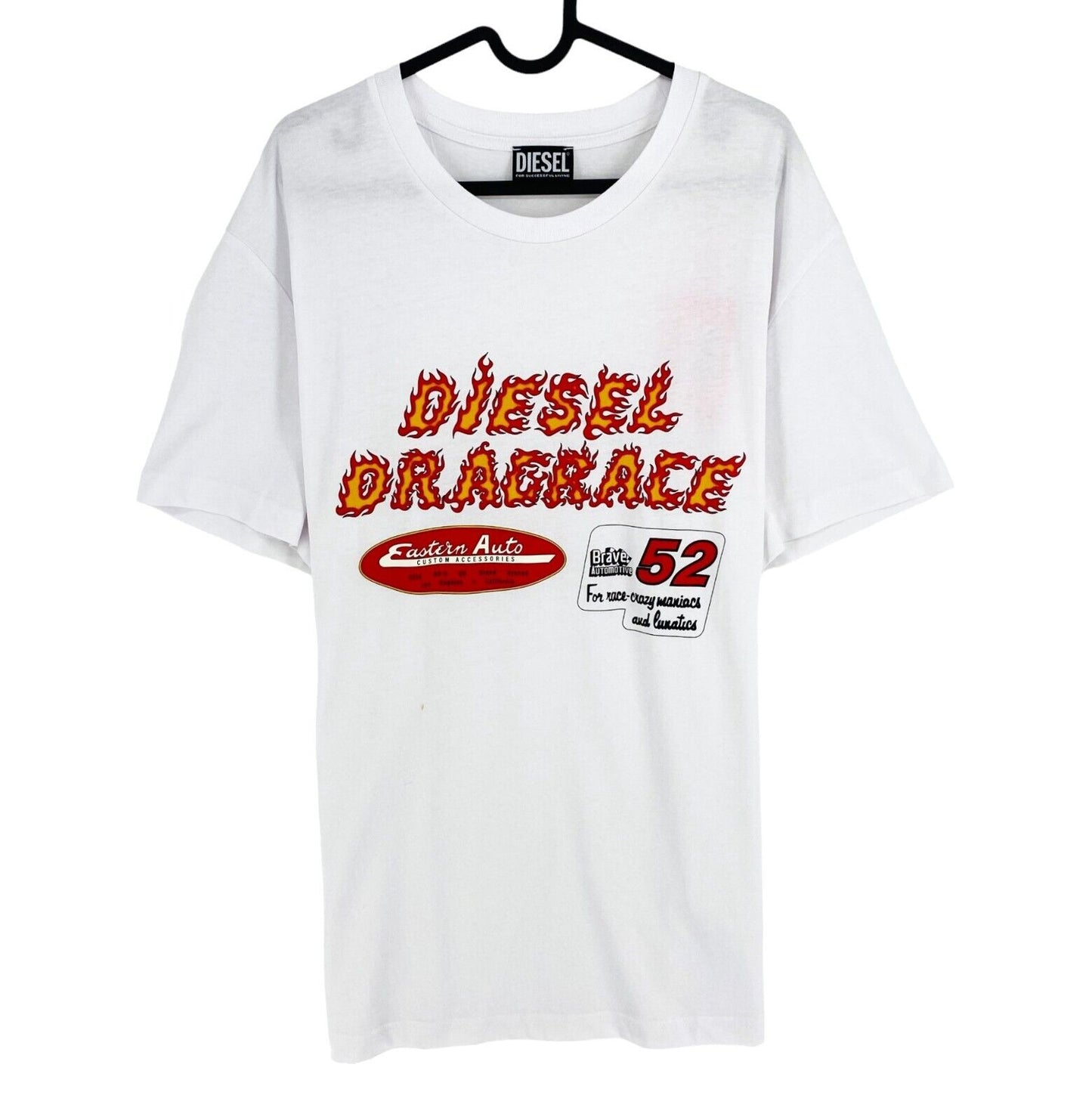 DIESEL Men White T_DIEGOR_C7 Short Sleeves Crew Neck T Shirt Size 2XL XXL