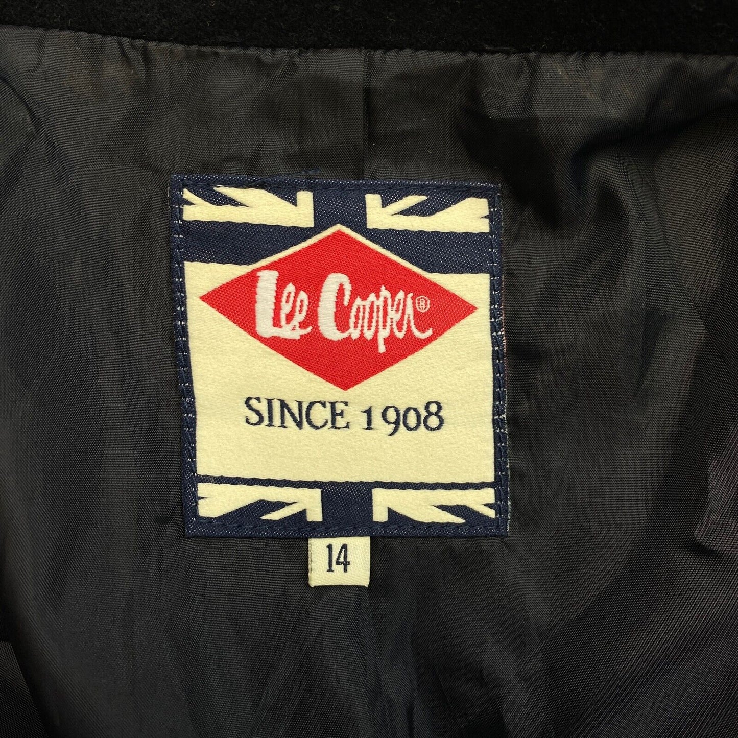 Lee Cooper Navy Blue Over Coat Jacket Size EU 42 UK 14 US 12