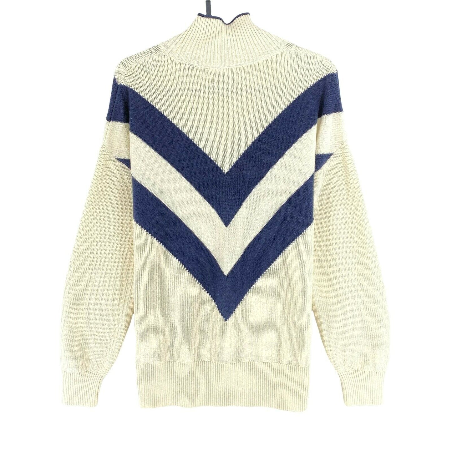 GANT Beige Cotton High Neck Jumper Sweater Size XS