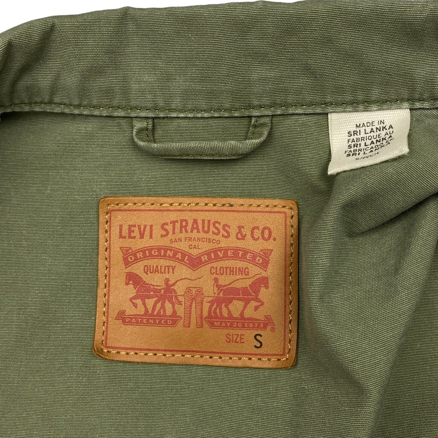 LEVI STRAUSS & CO. Green 100% Cotton Over Coat Size S