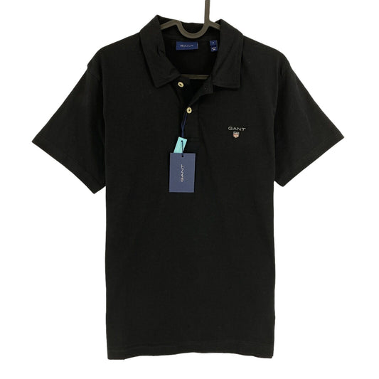 GANT Black Original Jersey Rugger Polo Shirt Size S