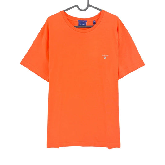 GANT Orange Crew Neck Original Regular T Shirt Size XL