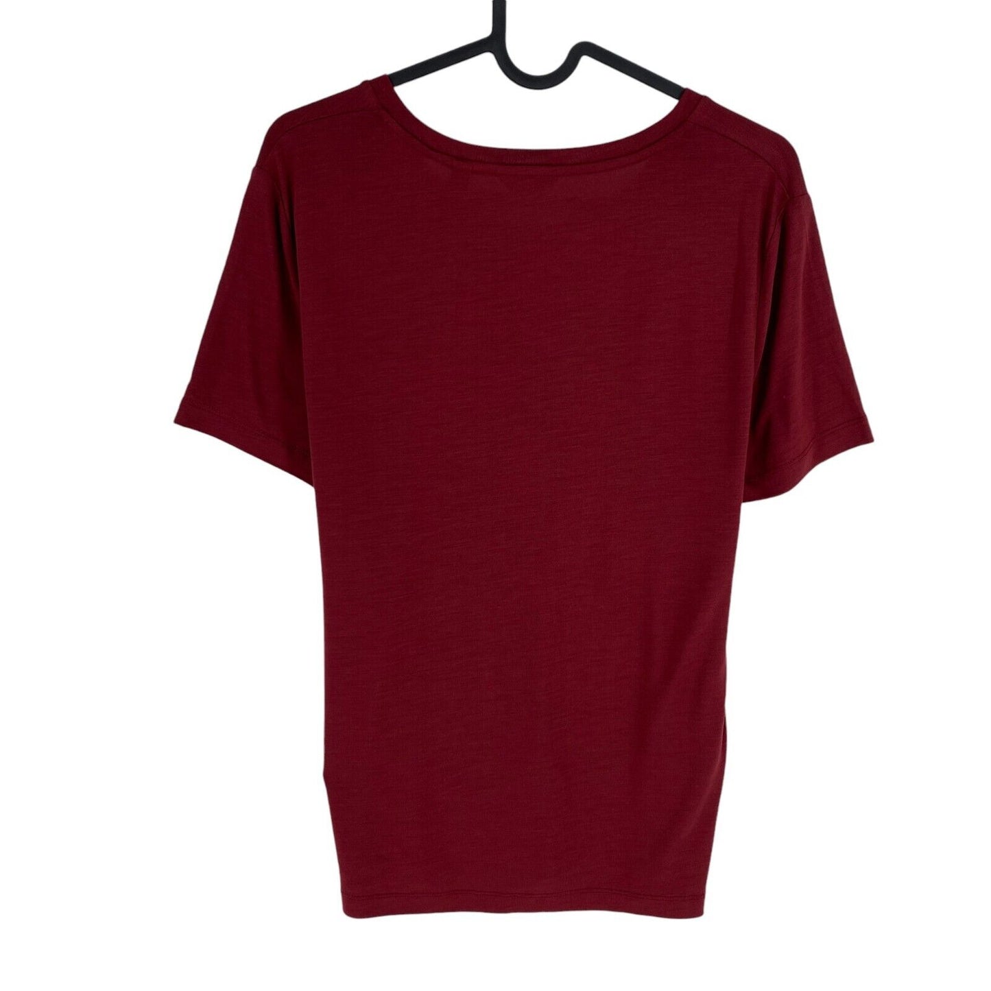 GANT Women Dark Red Light Weight Crew Neck Short Sleeves T Shirt Size S