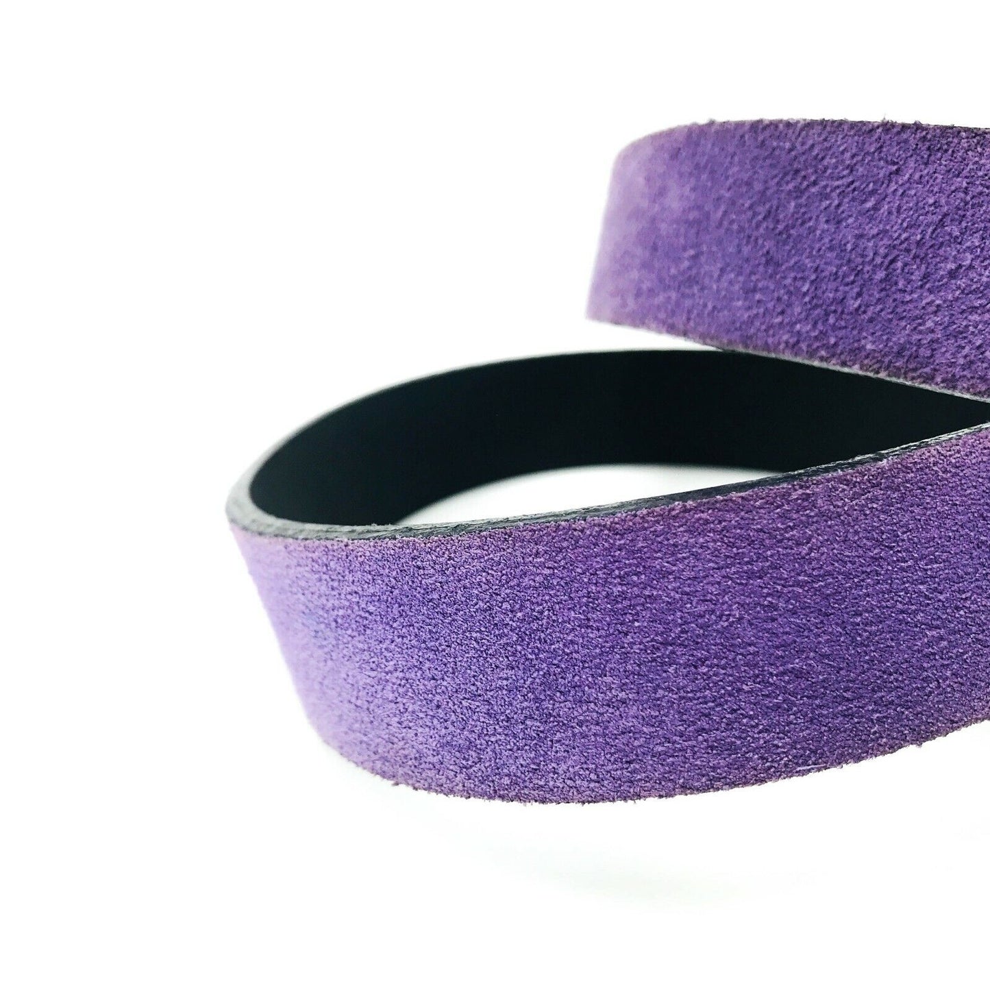 Persona Purple Suede Leather Designer Belt Made in Italy Size 23 US 14 RRP €99