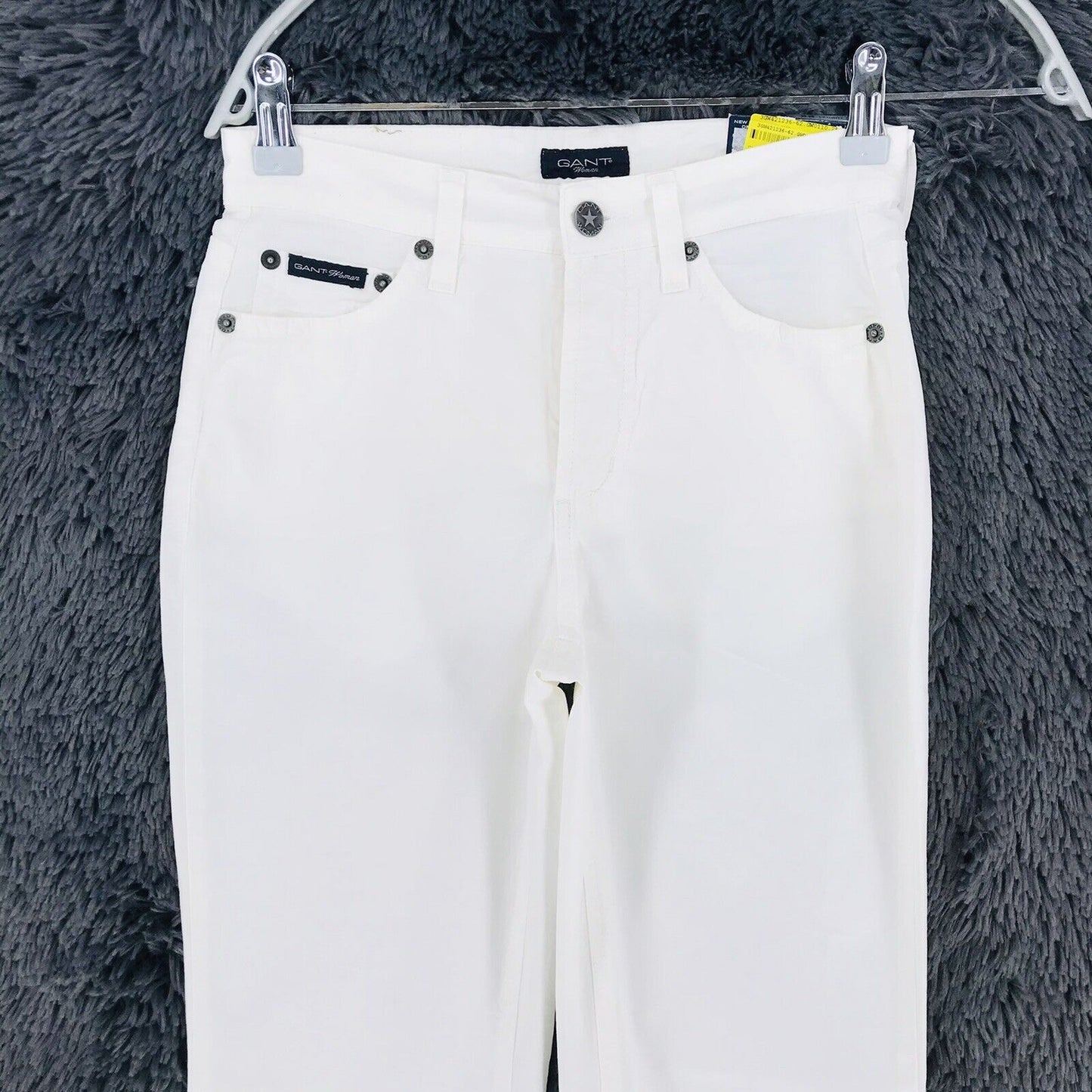 Pantalon chino coupe bootcut standard extensible blanc GANT pour femme W25 L28