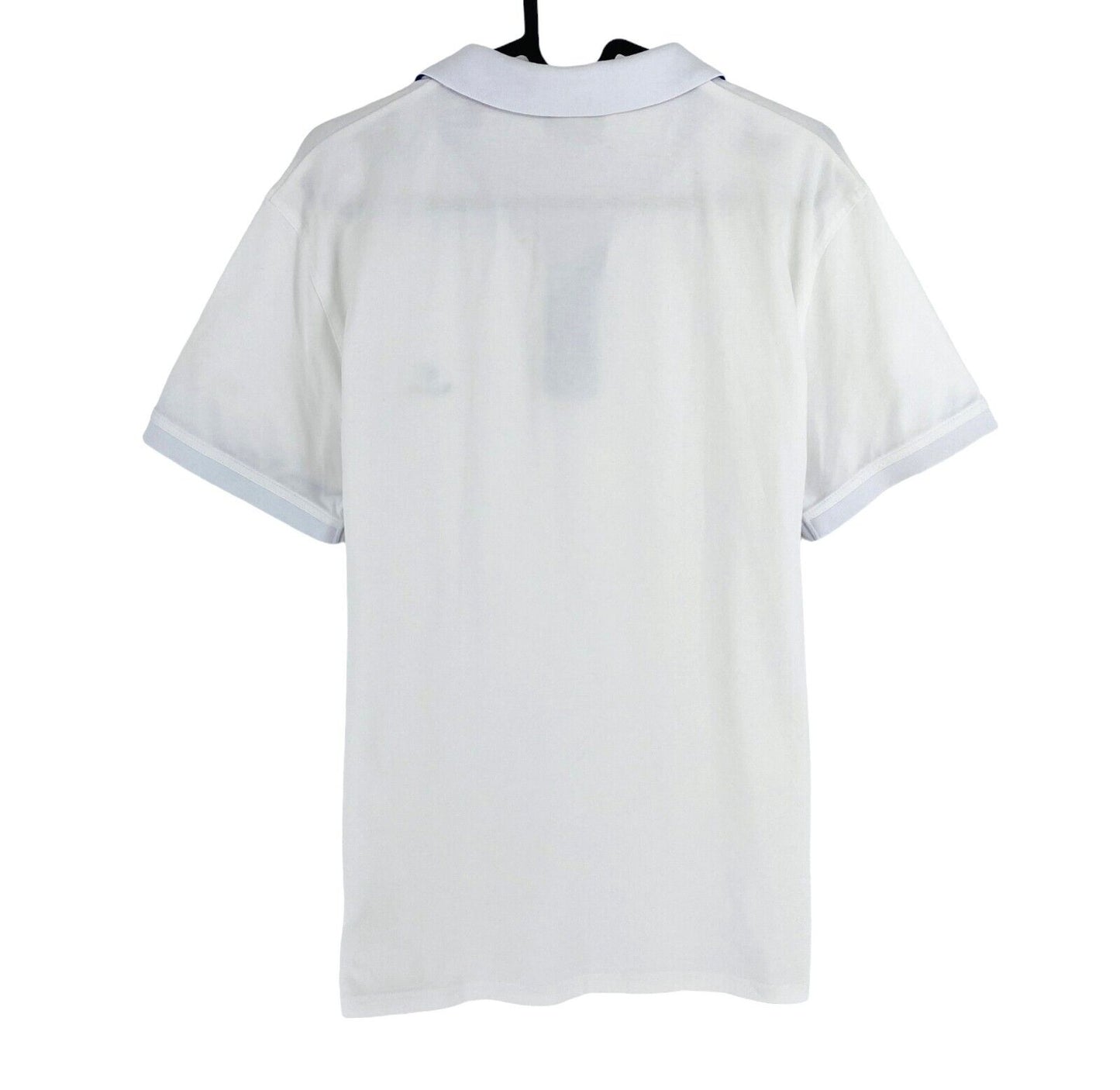 GANT Men White Contrast Collar Rugger SS Polo Shirt Size L