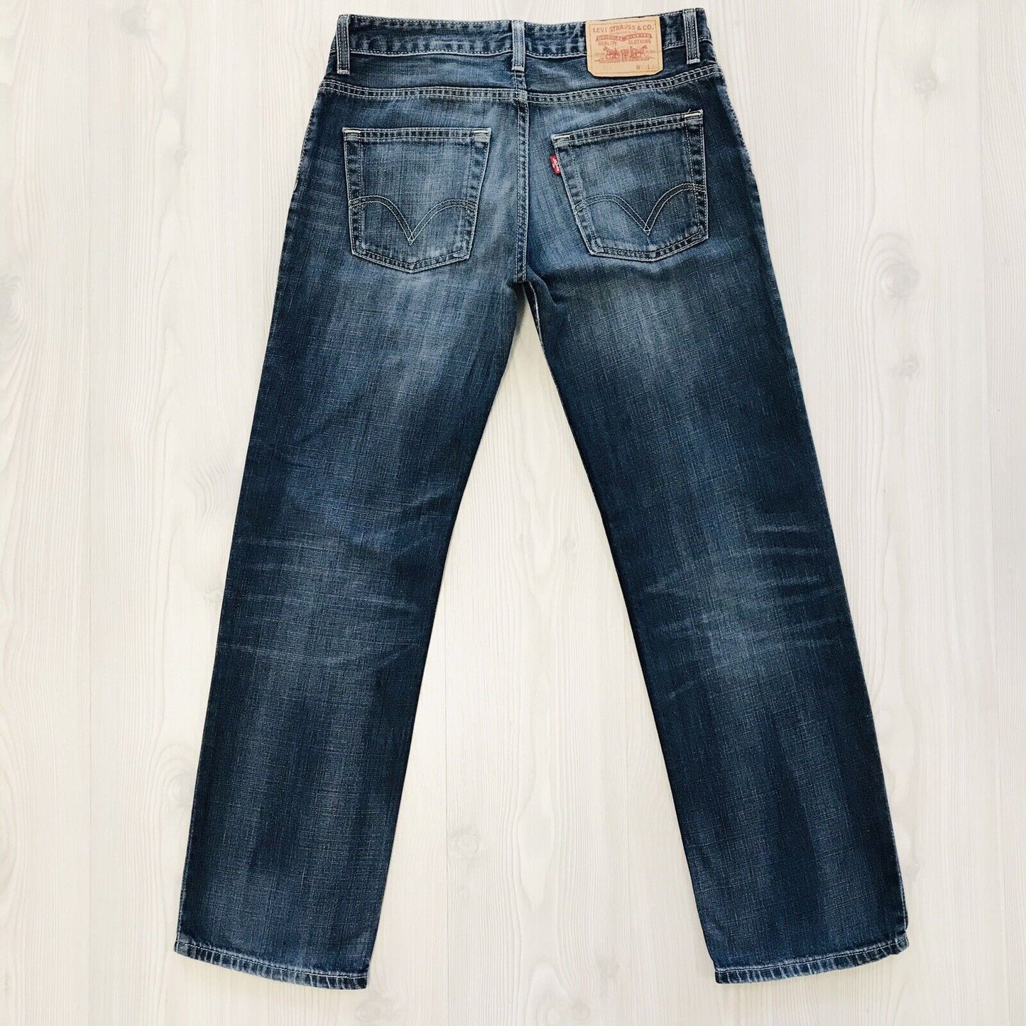 Levi's 799 Blue Regular Straight Fit Jeans Size W32 L32