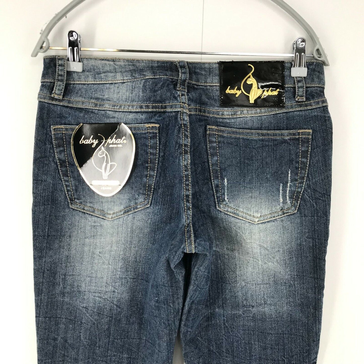 Baby Phat Femmes Bleu Stretch Relaxed Fit Jeans Taille 7 W29