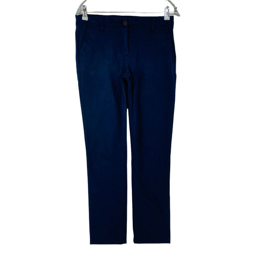 GANT Women Blue Slim Fit Chino Trousers Size EU 36 UK 10 US 6 W29