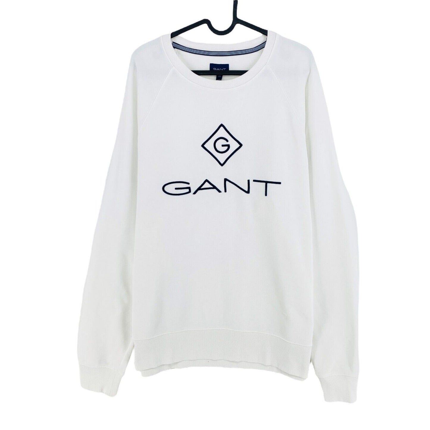 GANT White Lock Up Crew Neck Sweater Pullover Size 2XL XXL