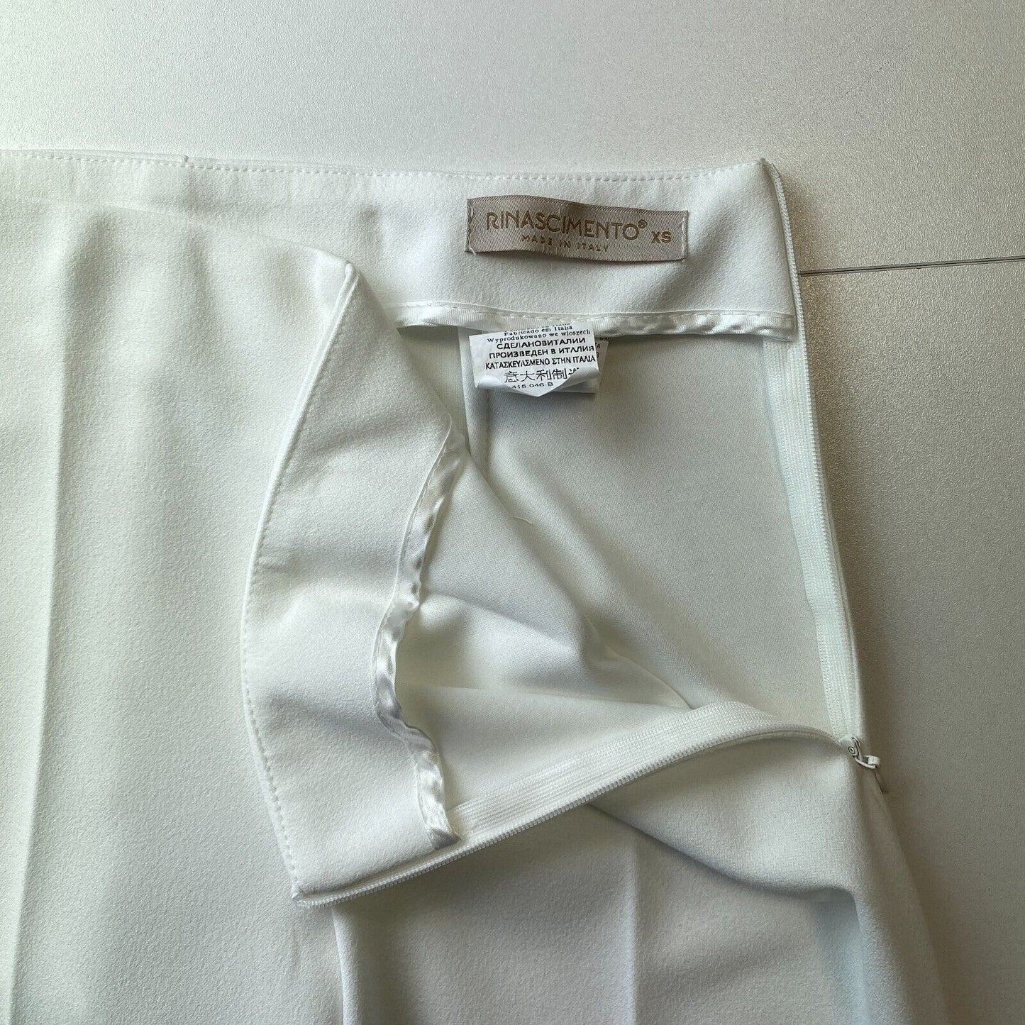 RINASCIMENTO White Wide Leg Bootcut Fit Dress Trousers Size XS W26