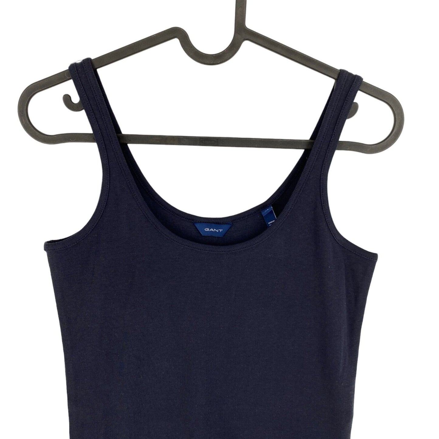 GANT Navy Blue 1x1 Rib Tank Top T Shirt Size XS