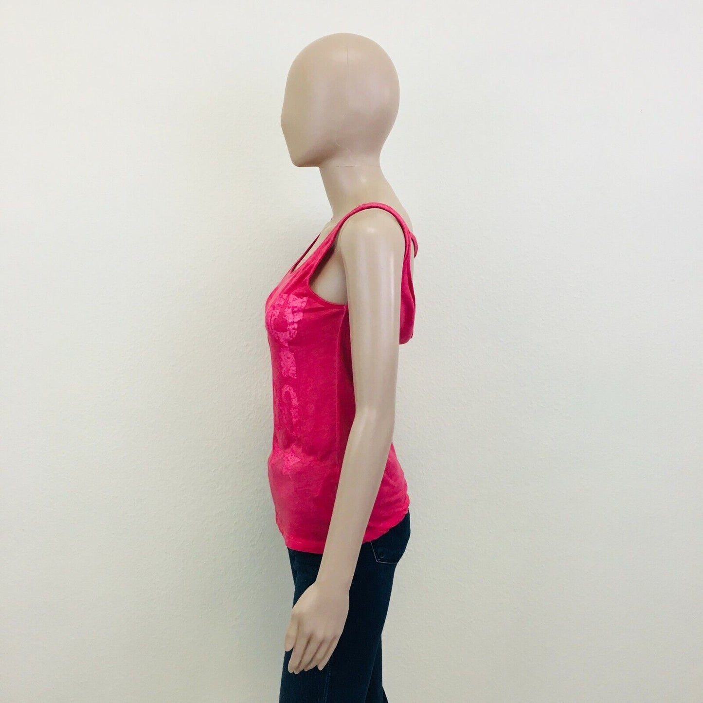 Bershka Lady Rodeo Pink Tank Top T Shirt Size XS