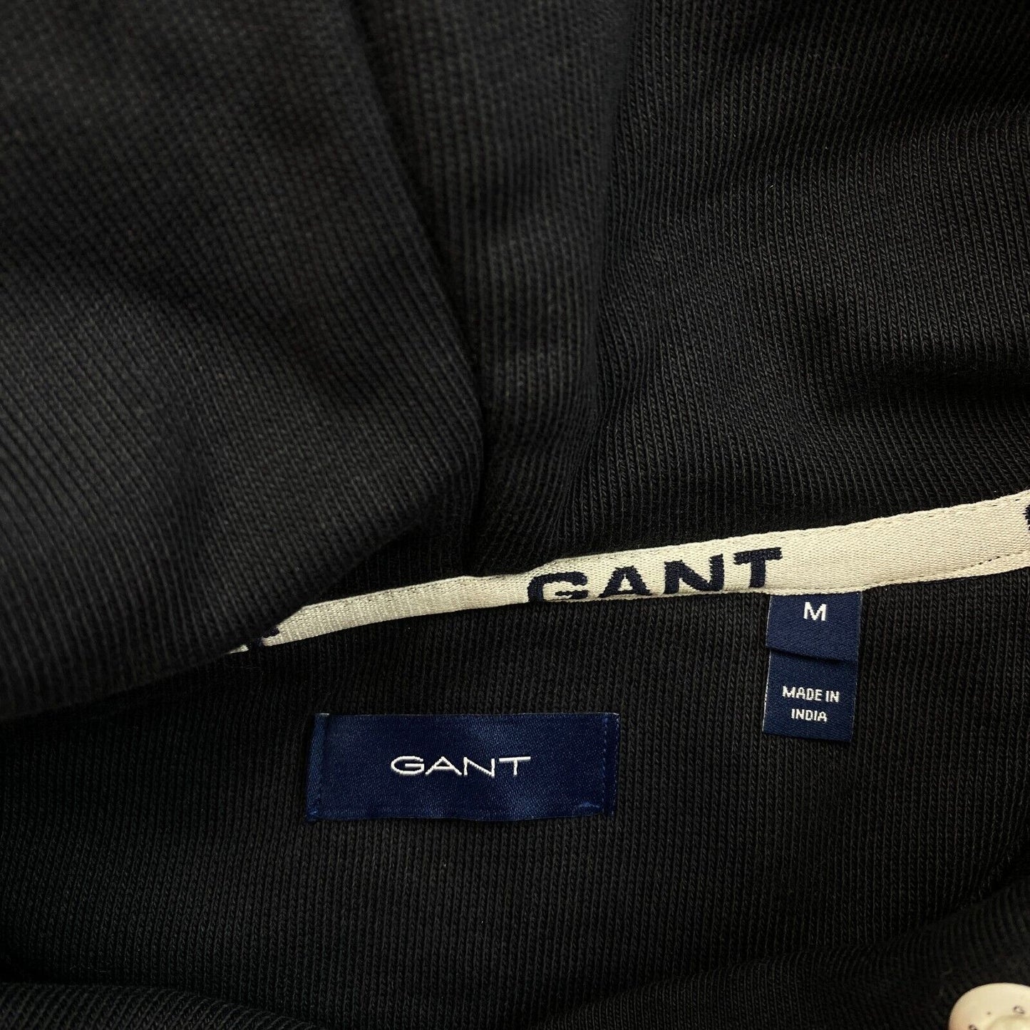 GANT Marineblauer Kapuzenpullover mit Logo, Größe M