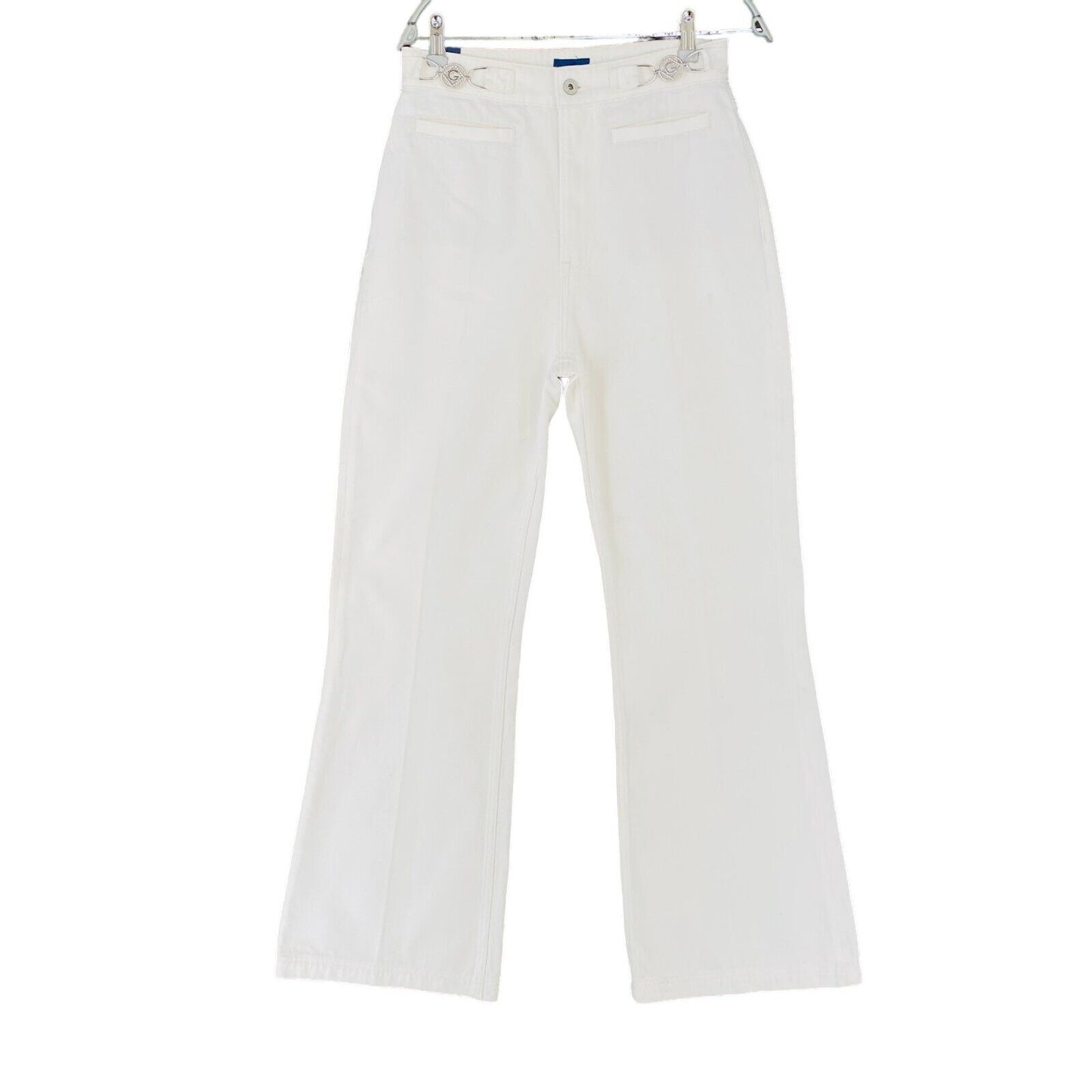 GANT Women White Relaxed Flared Fit Jeans W29 L32