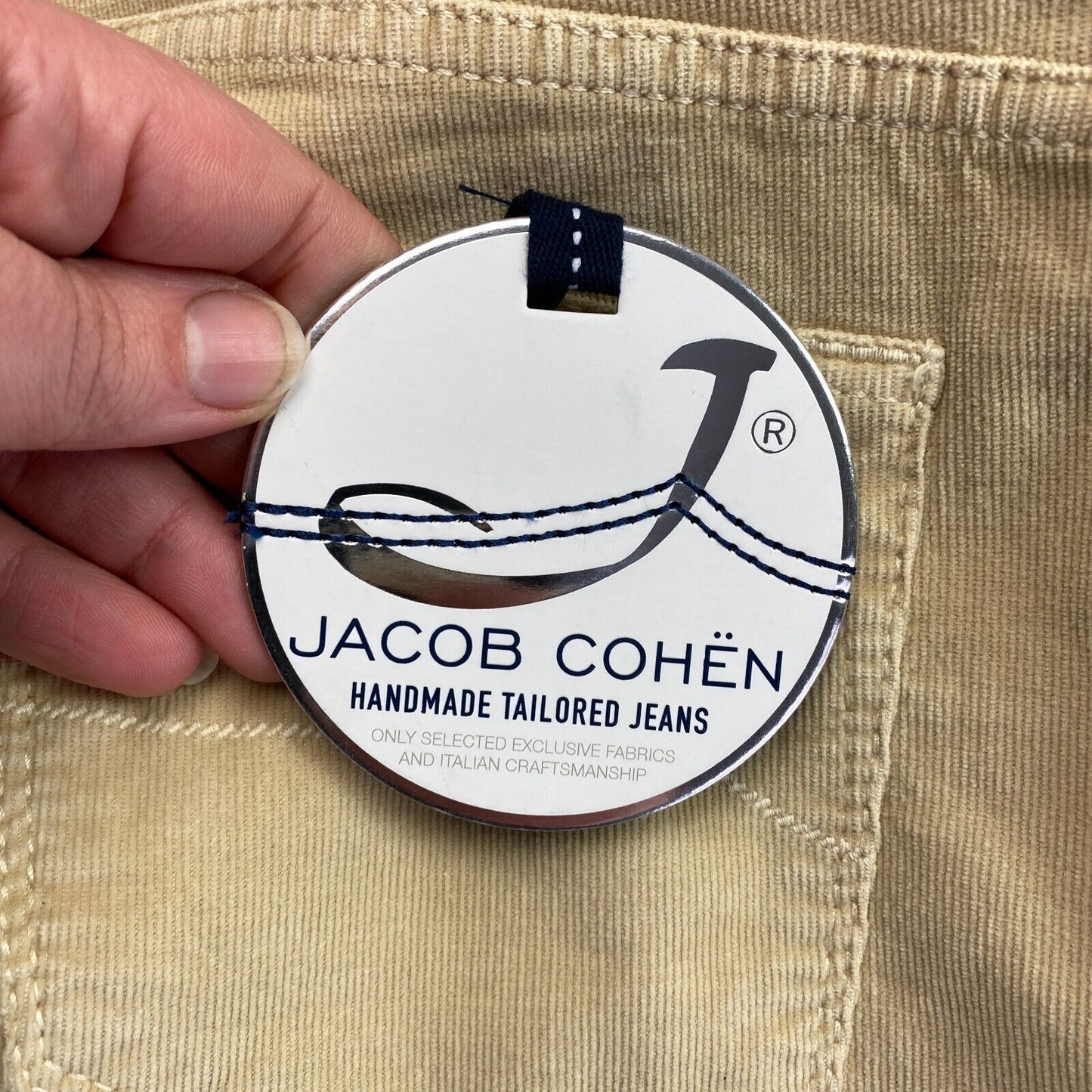 Jacob Cohen Italienische Premium Luxus Cordhose Hose Größe W29 L34