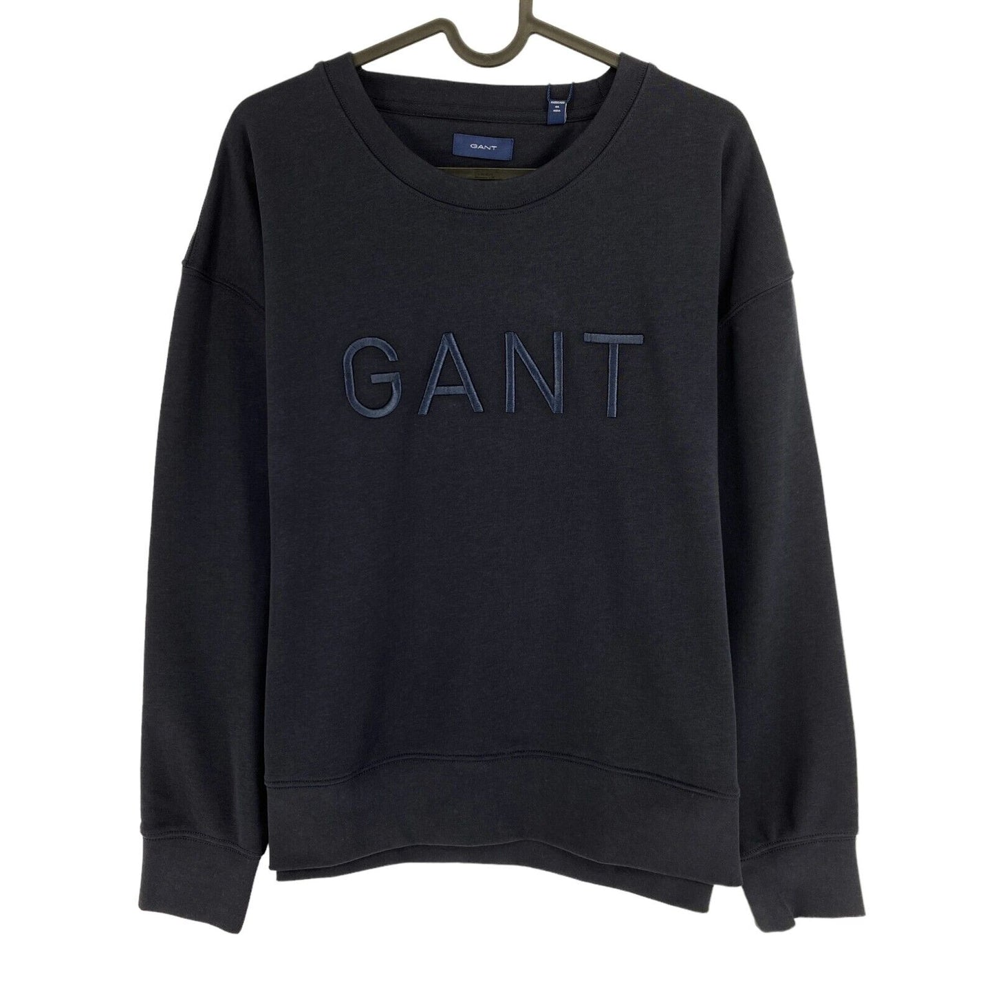 GANT Navy Blue Tonal Crew Neck Sweater Jumper Size XS