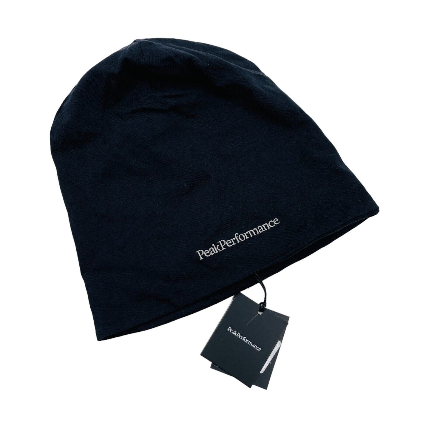 Peak Performance Black 100% Cotton Progress Beanie Hat Size L XL