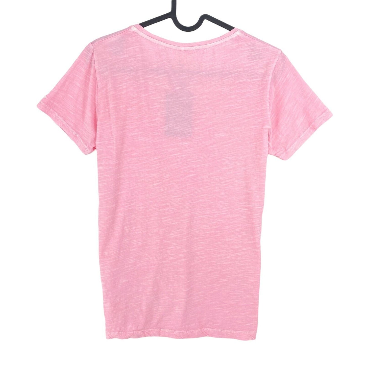 GANT Pink Sun Bleached V Neck T Shirt Top Size S