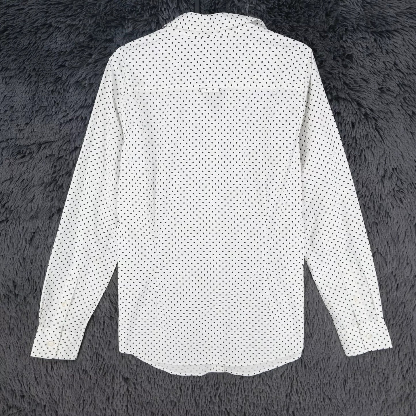 GANT Women White Polka Dot Print Shirt Size EU 34 UK 8 US 4