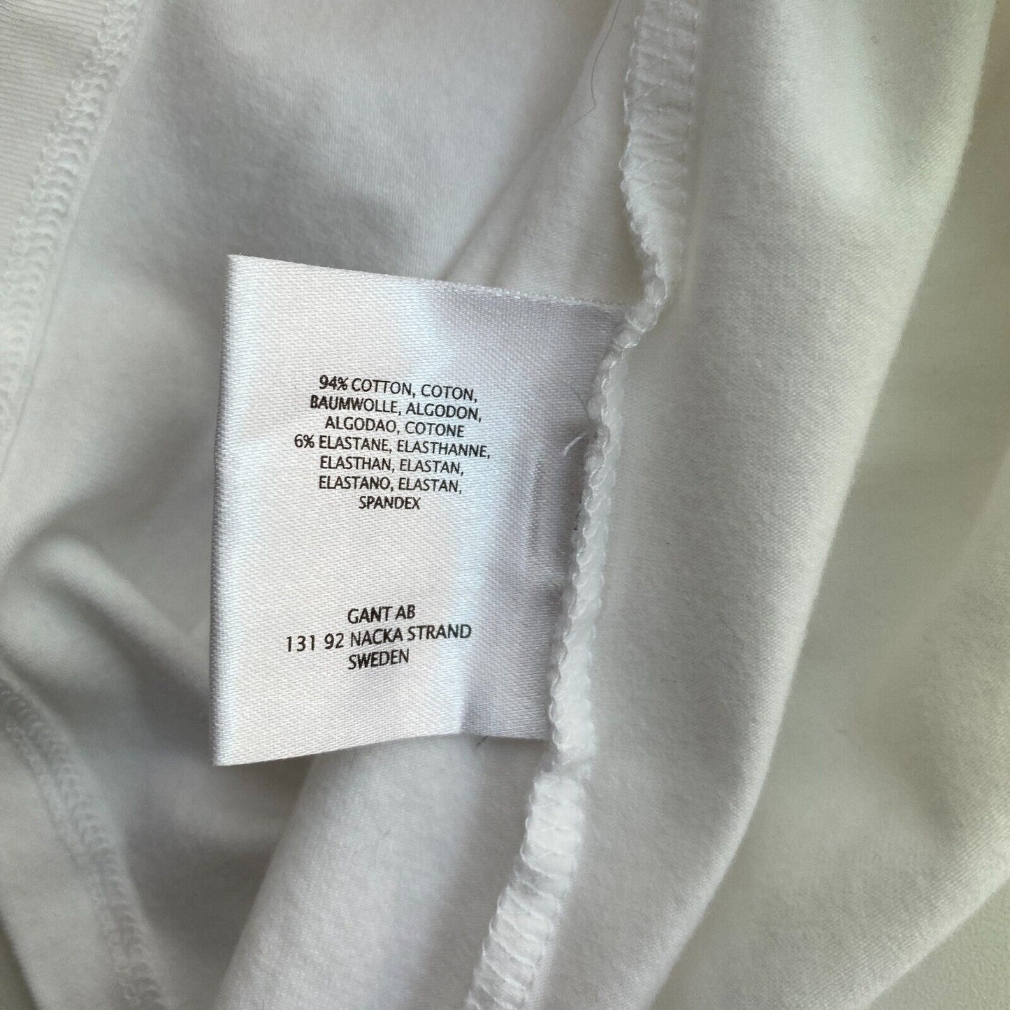 GANT T-shirt débardeur blanc à col rond Taille XS