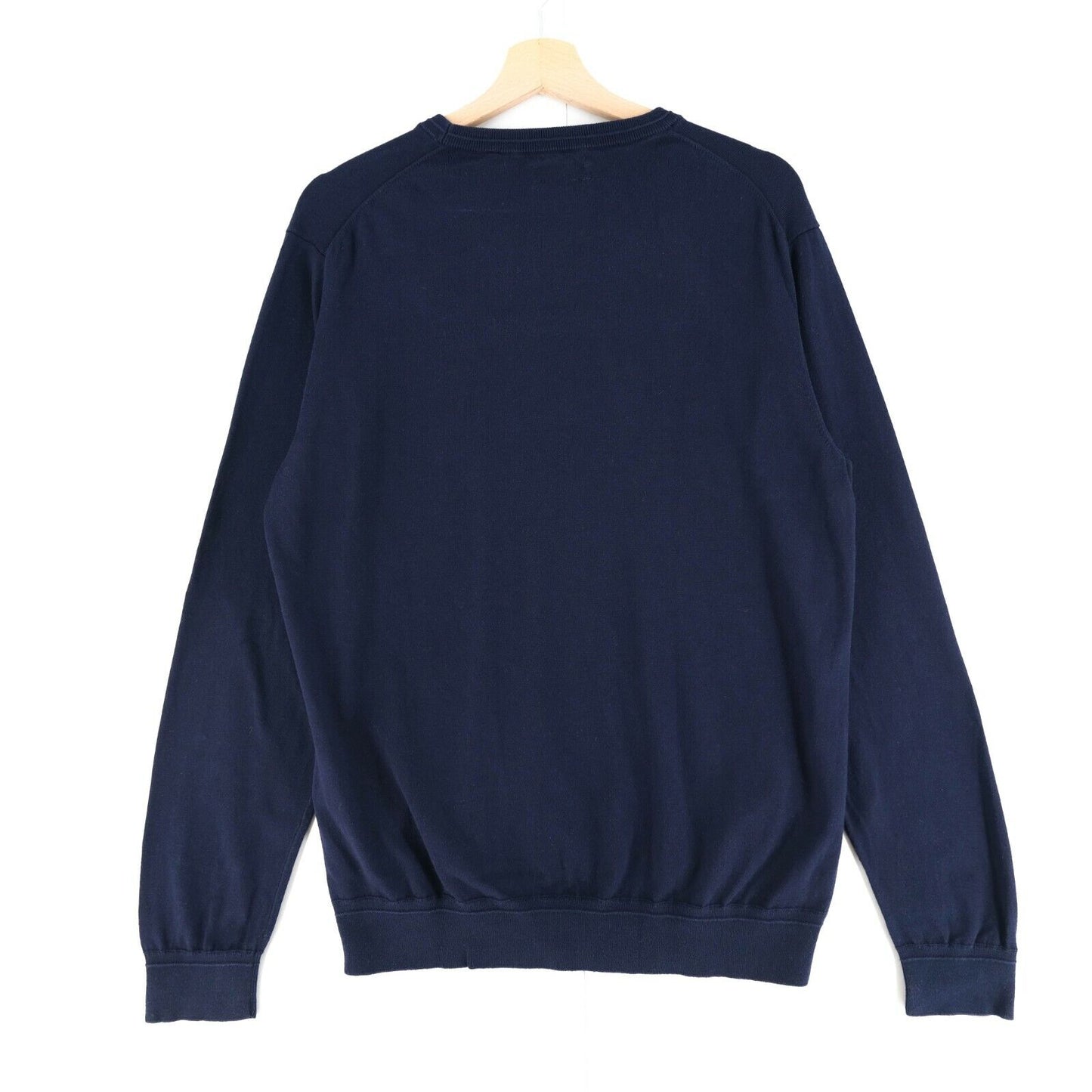 GANT Blue Crew Neck Pima Cotton Jumper Sweater Pullover Size L