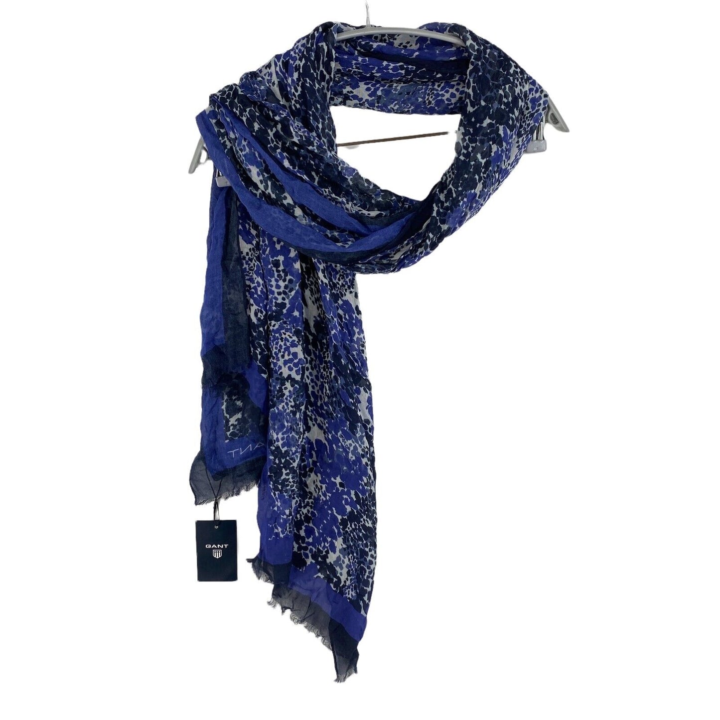 GANT Navy Blue Desert Dot Scarf Shawl