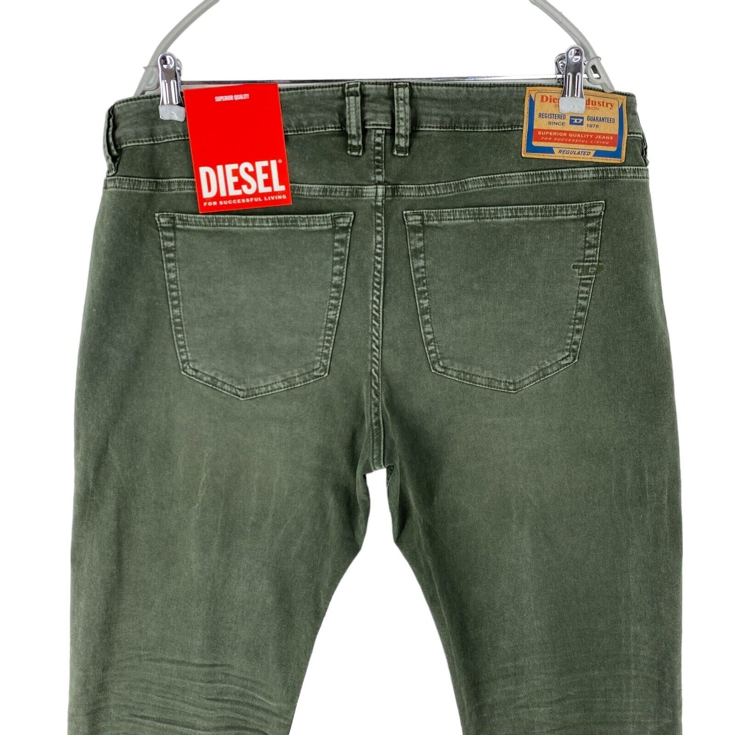 Diesel SLEENKER Dark Green Mens Stretch Skinny Fit Jeans W38 L32