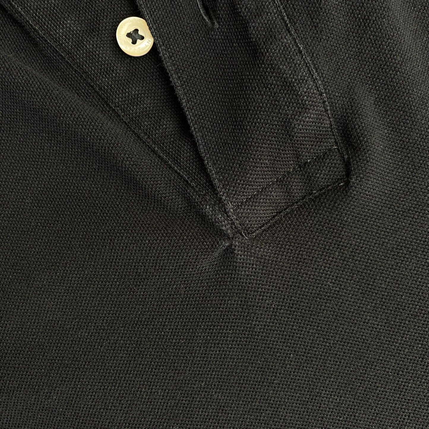 GANT Black Pique Rugger Polo Shirt Size L