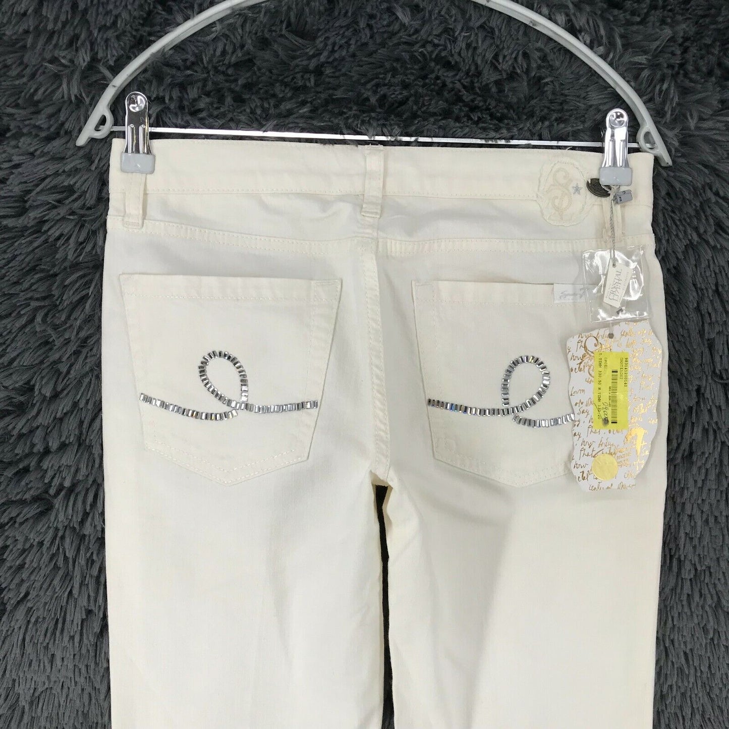 Seven7 Women White Regular Straight Fit Jeans Size W26