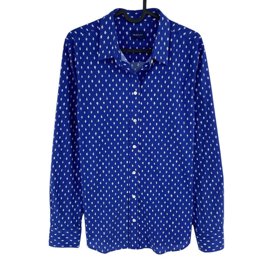 GANT Dark Blue Desert Jewel Stretch Shirt Size EU 34 UK 6 US 4