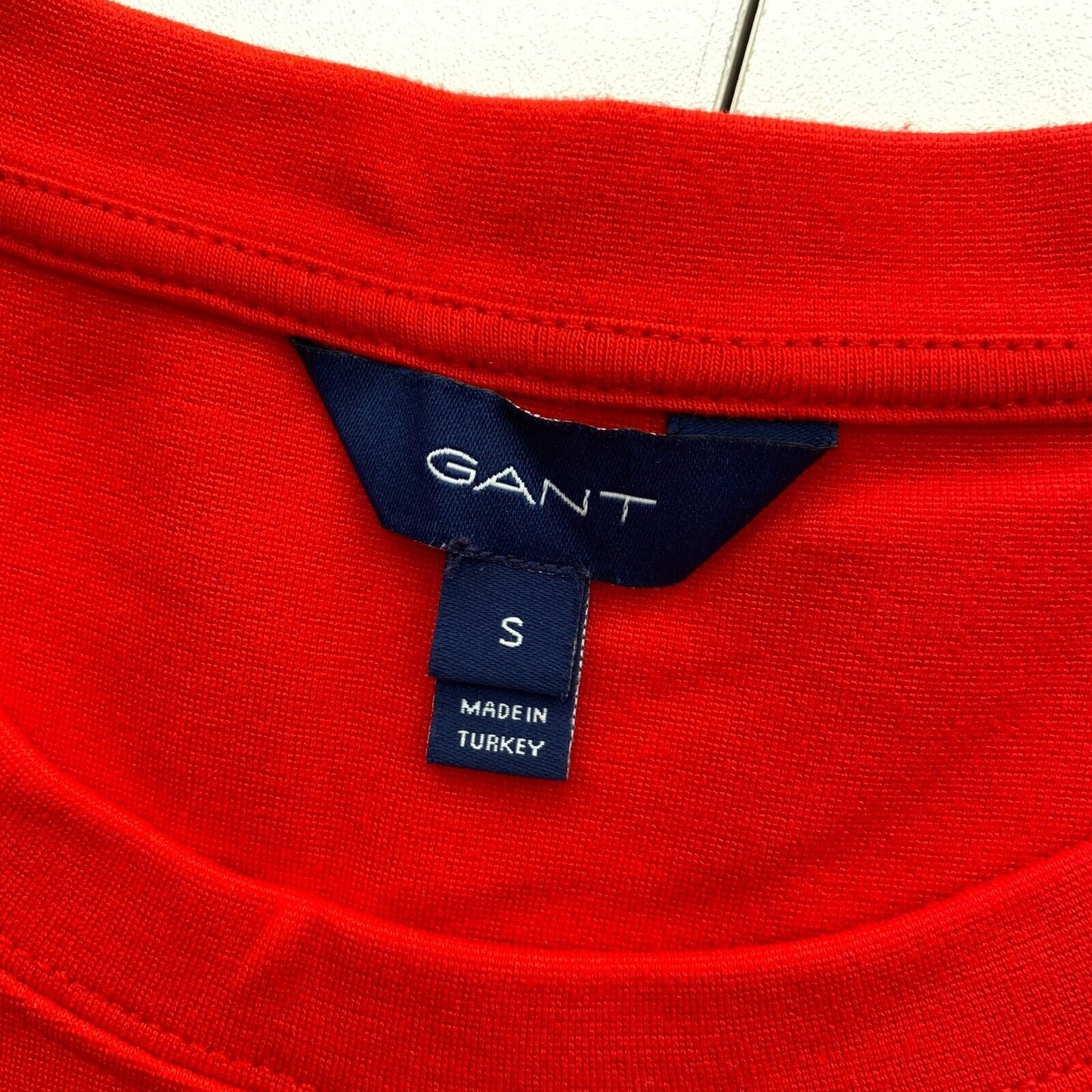 GANT Red Flounce Details Jersey Dress Size S