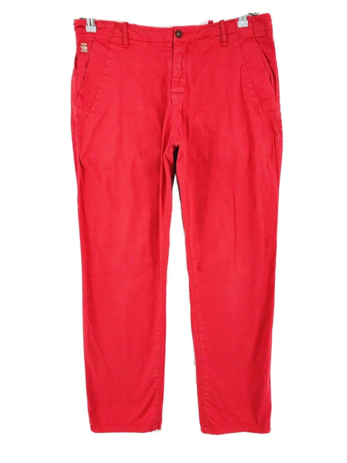 G-STAR RAW BRONSON Damen Chinohose in lockerer Tapered-Fit-Passform, Rosa, Größe W28 L32