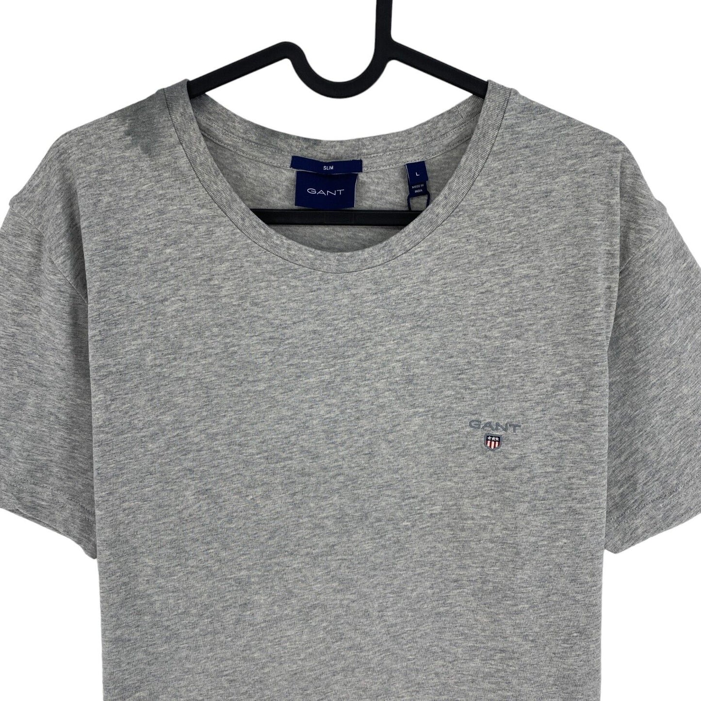 GANT Grey Original Slim Fit Crew Neck T Shirt Size L