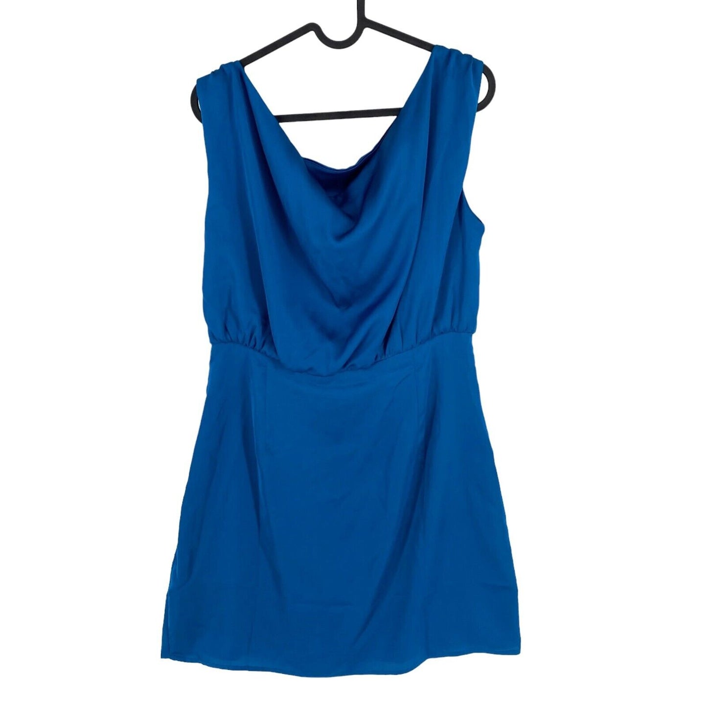 GUESS Women Blue Sleeveless Short Sheath Dress Size L